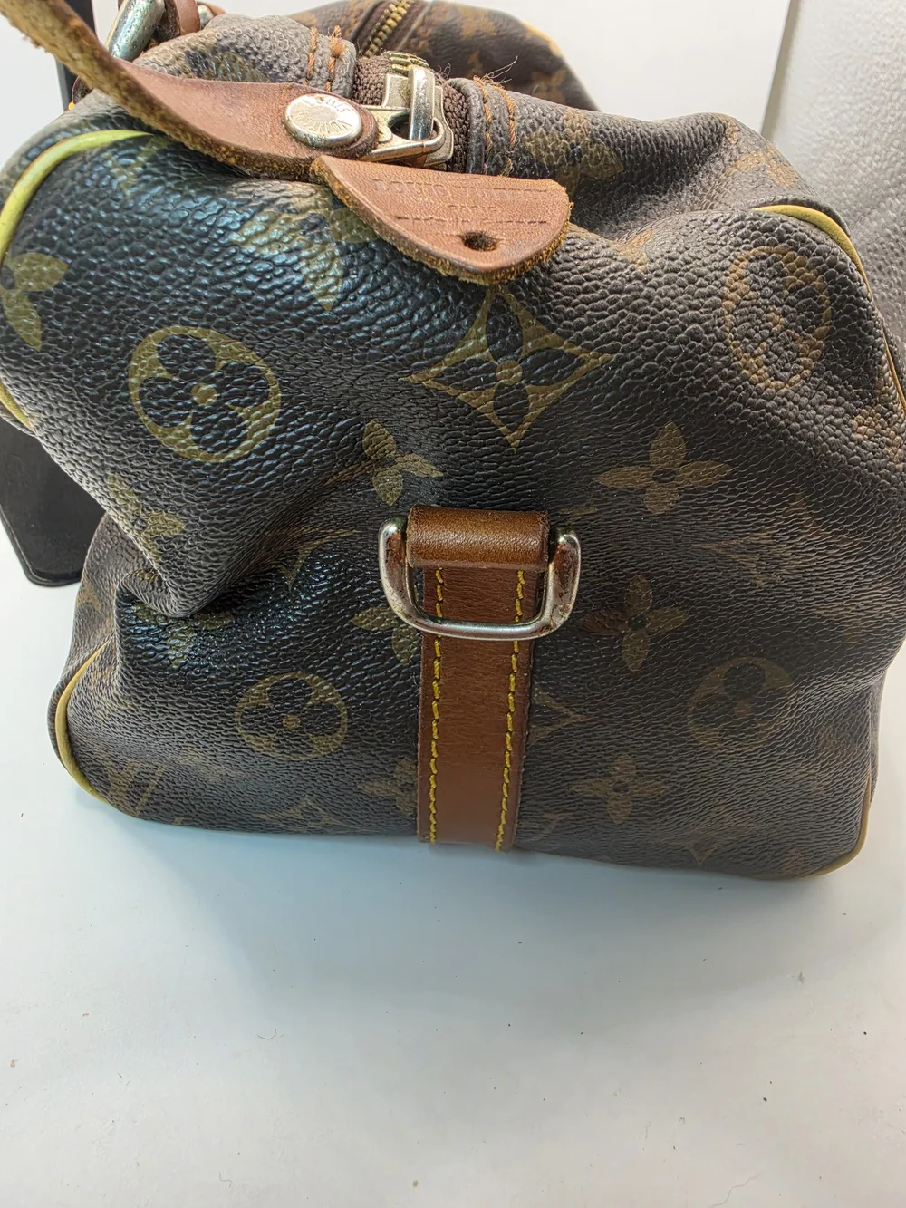 Vintage 1970 Louis Vuitton French Co Brown Monogram Canvas Speedy 30 Handbag